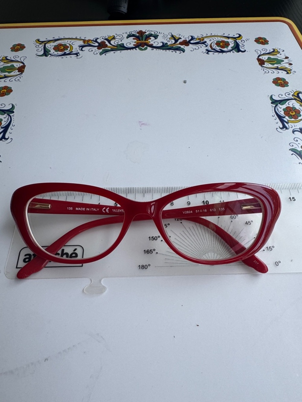 Valentino Red Cat Eye Eyeglasses Frames – Made in Italy, Excellent Condition